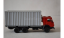 Камаз 5325 контейнер (каб. красная, кон. сер.), масштабная модель, Элекон, scale43