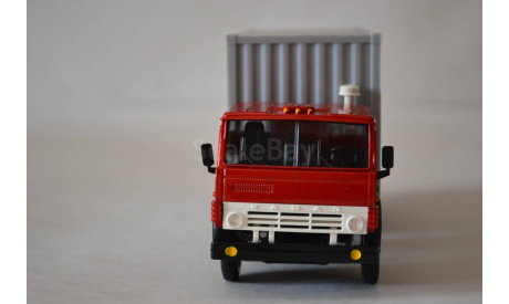 Камаз 5325 контейнер (каб. красная, кон. сер.), масштабная модель, Элекон, scale43