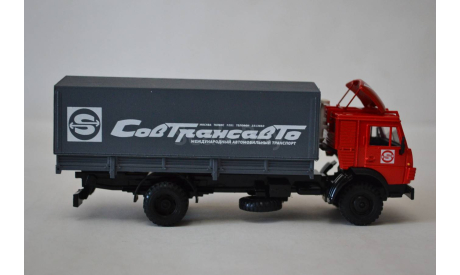 Камаз 5325 с тентом Совтрансавто кр.сер, масштабная модель, АРЕК (Элекон), 1:43, 1/43