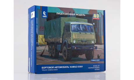 Сборная модель КАМАЗ-53501 6x6 Мустанг, сборная модель автомобиля, AVD Models, 1:43, 1/43