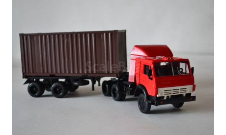 Камаз-5410 контейнеровоз со СП (кр.каб., кор.кон.), масштабная модель, Элекон, 1:43, 1/43
