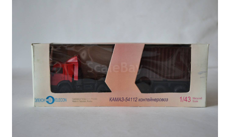 Камаз-5410 контейнеровоз со СП (кр.каб., кор.кон.), масштабная модель, Элекон, 1:43, 1/43