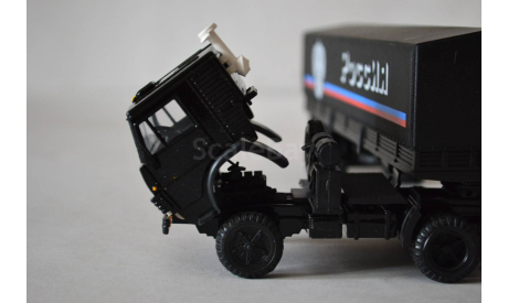 Камаз 5410 с п.пр тент Россия.чёрн, масштабная модель, Элекон, 1:43, 1/43