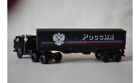 Камаз 5410 с п.пр тент Россия.чёрн, масштабная модель, Элекон, 1:43, 1/43