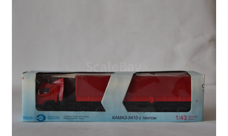 Камаз 5410 СП с п.пр тент красн, масштабная модель, Элекон, 1:43, 1/43
