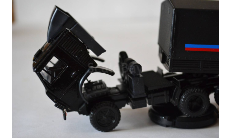 Камаз 5410 СП с п.пр тент Россия.чёрн, масштабная модель, Элекон, scale43