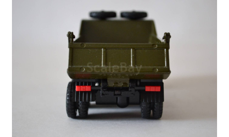 Камаз 55111-01 две запаски сер_хаки, масштабная модель, Элекон, scale43