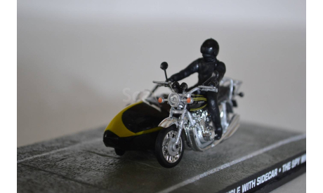 Kawasaki Z900 Motorcycle With Sidecar (The Spy Who Loved Me), сборная модель автомобиля, Ge Fabbri, scale43