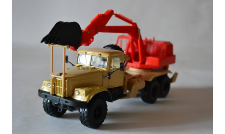 Краз 255Б ЭО 4421А  беж.красн, масштабная модель, НАП-АРТ, scale43