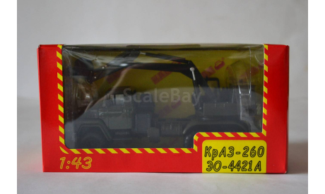 Краз 260 ЭО 4421А хаки, масштабная модель, НАП-АРТ, 1:43, 1/43