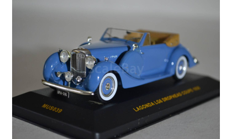 Lagonda LG6 Drophead Coupe 1938 (038), сборная модель автомобиля, IXO Museum (серия MUS), scale43