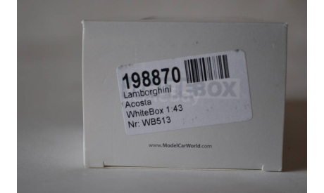 Lamborghini Acosta (513), масштабная модель, WhiteBox, 1:43, 1/43