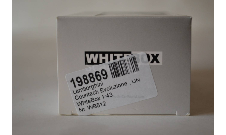 Lamborghini Countach Evoluzione UN  (512), масштабная модель, WhiteBox, scale43