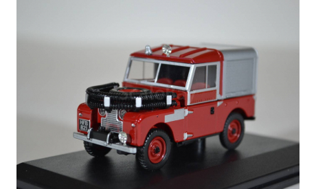 Land Rover 88 Fire Appliance 1955 (пожарный фургон), масштабная модель, Oxford, 1:43, 1/43