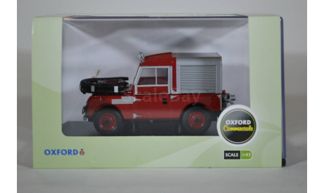 Land Rover 88 Fire Appliance 1955 (пожарный фургон), масштабная модель, Oxford, 1:43, 1/43