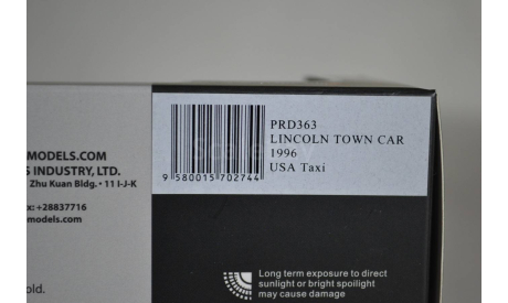 Lincoln Town Car 1996 USA Taxi (363), масштабная модель, Premium X, scale43