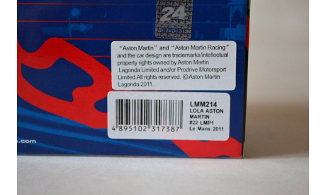 Lola Aston Martin #22 LMP1 2011, масштабная модель, IXO Rally (серии RAC, RAM), scale43