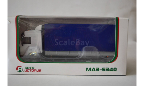МАЗ 5340 б_син, масштабная модель, Автоистория (АИСТ), scale43