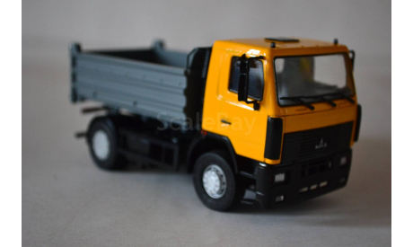 МАЗ 5550 жёлт.сер, масштабная модель, Автоистория (АИСТ), scale43