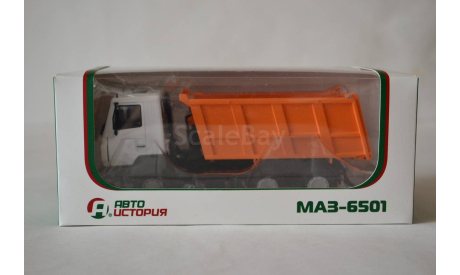 МАЗ 6501 бел.оранж, масштабная модель, Автоистория (АИСТ), scale43