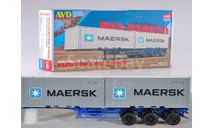 Сборная модель Полуприцеп-контейнеровоз МАЗ-938920, сборная модель автомобиля, AVD Models, scale43