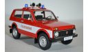 ВАЗ 2121 LADA NIVA 1600 4X4 FEUERWEHR (пожарный) 1985 красный, масштабная модель, IST Models, scale18