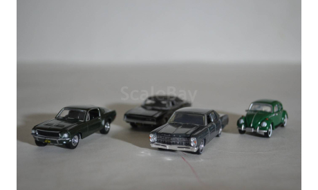 McQueen Bullitt  (59030-A), масштабная модель, Greenlight Collectibles, scale64