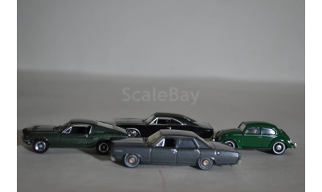 McQueen Bullitt  (59030-A), масштабная модель, Greenlight Collectibles, scale64