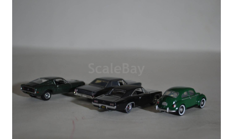 McQueen Bullitt  (59030-A), масштабная модель, Greenlight Collectibles, scale64