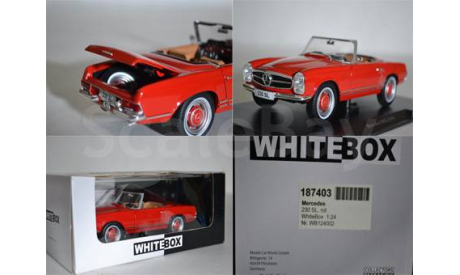 Mercedes 230SL (187403), масштабная модель, WhiteBox, scale24, Mercedes-Benz