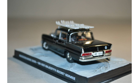 Mercedes Benz 220S (007 One her majesty_s secret service  ), сборная модель автомобиля, Ge Fabbri, scale43, Mercedes-Benz