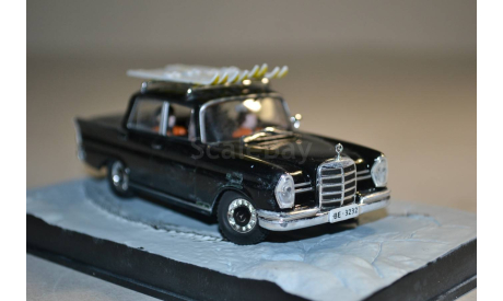 Mercedes Benz 220S (007 One her majesty_s secret service  ), сборная модель автомобиля, Ge Fabbri, scale43, Mercedes-Benz