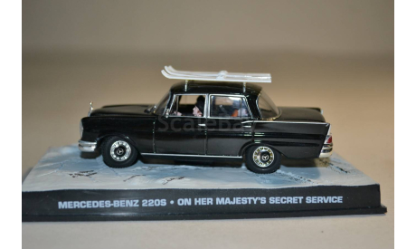Mercedes Benz 220S (007 One her majesty_s secret service  ), сборная модель автомобиля, Ge Fabbri, scale43, Mercedes-Benz
