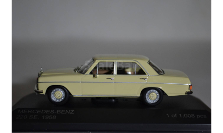 Mercedes Benz 220SE 1958 (E958), масштабная модель, WhiteBox, Mercedes-Benz, scale43