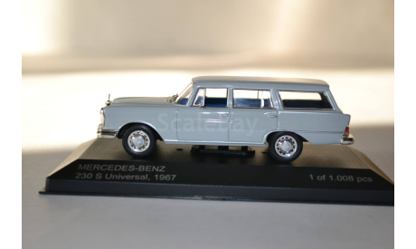 Mercedes Benz  230S Universal 1967 (Gr.Bl.), масштабная модель, 1:43, 1/43, WhiteBox, Mercedes-Benz