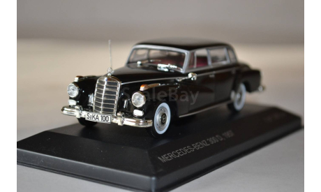 Mercedes Benz 300D 1957 (black), масштабная модель, 1:43, 1/43, WhiteBox, Mercedes-Benz