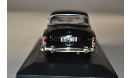 Mercedes Benz 300D 1957 (black), масштабная модель, 1:43, 1/43, WhiteBox, Mercedes-Benz