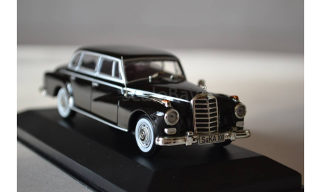 Mercedes Benz 300D 1957 (black), масштабная модель, 1:43, 1/43, WhiteBox, Mercedes-Benz
