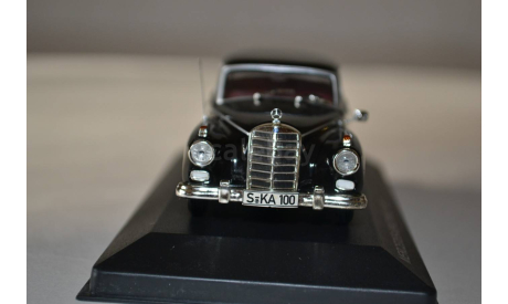 Mercedes Benz 300D 1957 (black), масштабная модель, 1:43, 1/43, WhiteBox, Mercedes-Benz