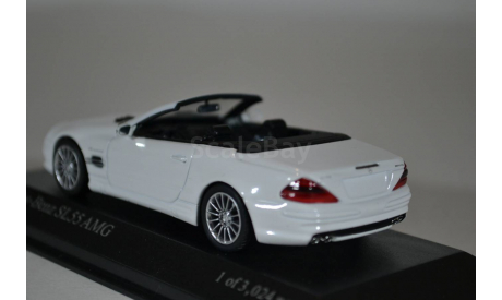 Mercedes-Benz SL55 AMG R230 WHITE, масштабная модель, Minichamps, 1:43, 1/43