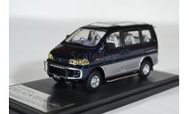 MITSUBISHI DELICA SPACE GEAR (SUPER EXCEED 1994 BLUE, масштабная модель, Hi-Story, scale43