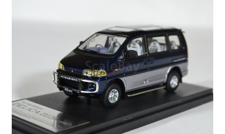 MITSUBISHI DELICA SPACE GEAR (SUPER EXCEED 1994 BLUE, масштабная модель, Hi-Story, scale43