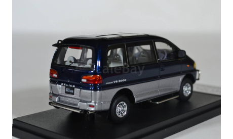 MITSUBISHI DELICA SPACE GEAR (SUPER EXCEED 1994 BLUE, масштабная модель, Hi-Story, scale43