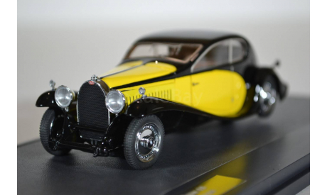 BUGATTI Type 46 Superprofile Coupe 1930 YellowBlack, масштабная модель, Matrix, scale43