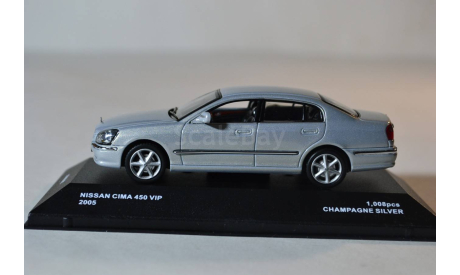 Nissan Cima 450 VIP 2005 Silver, масштабная модель, J-Collection, 1:43, 1/43