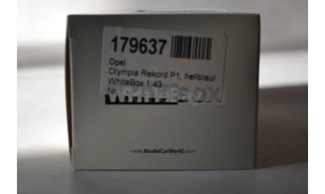 Opel Olympia Record P1(637), масштабная модель, WhiteBox, scale43