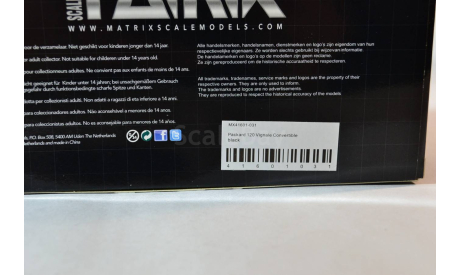 Packard 120 Vignale Convertible black, масштабная модель, matrix, 1:43, 1/43