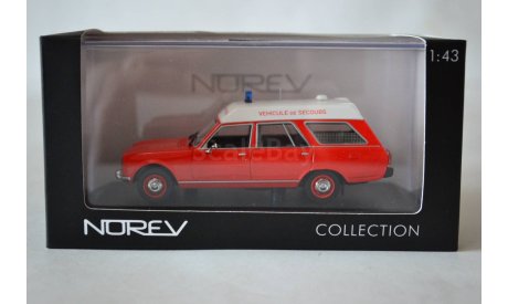 Peugeot 504 break Pompiers  ambulance, масштабная модель, Norev, 1:43, 1/43