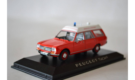 Peugeot 504 break Pompiers  ambulance, масштабная модель, Norev, 1:43, 1/43