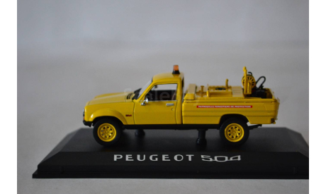 Peugeot 504 Pick Up 1979 CCF Forestiers Pomiers, масштабная модель, Norev, 1:43, 1/43